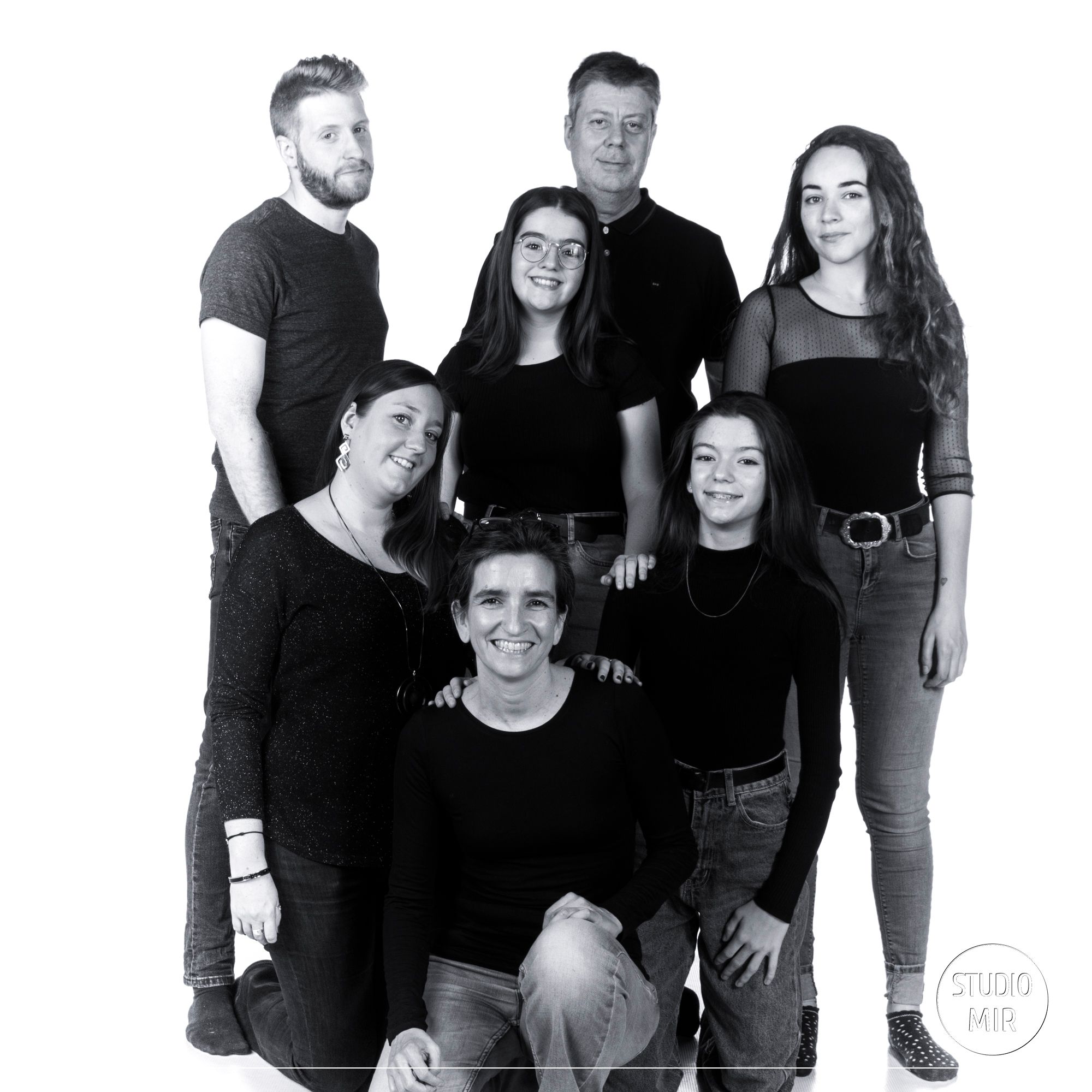 Photographe de famille en noir et blanc dans le Val de Marne