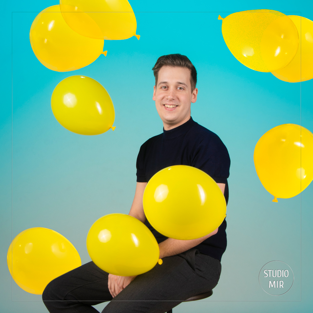 Shooting anniversaire de Monsieur Alex en studio photo près de Paris