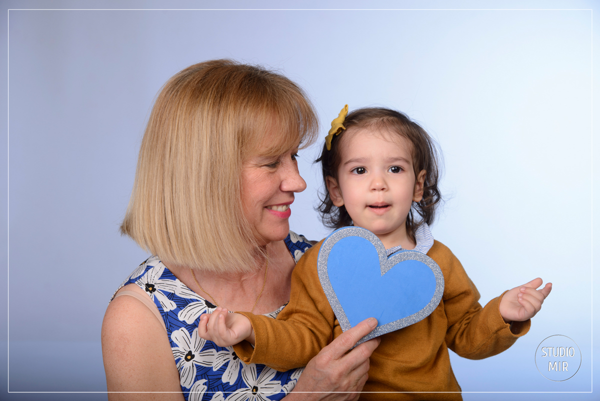 Shooting grand mère et petite fille en IDF