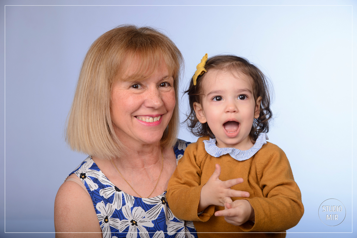 Shooting grand mère et petite fille en IDF